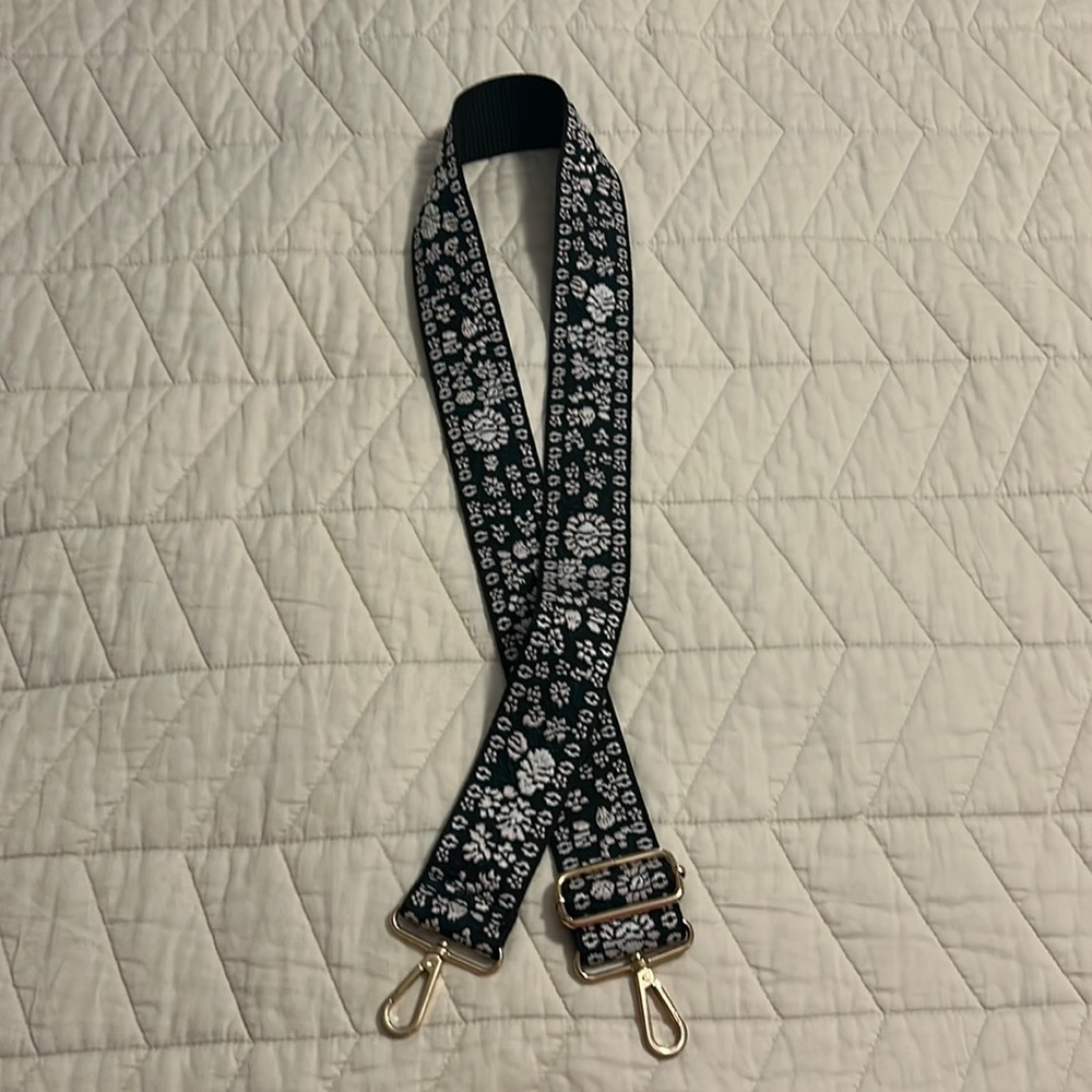 Floral Pink Purse Guitar Strap